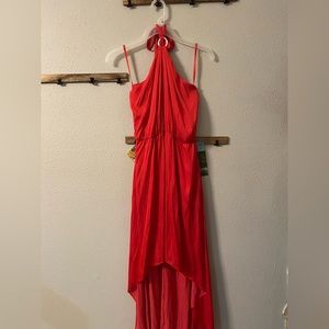 White House Black Market Red Halter Dress